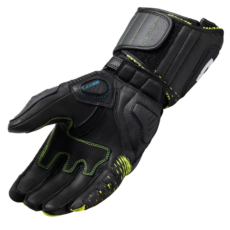 Rękawice motocyklowe Revit Control czarno-fluo żółte
