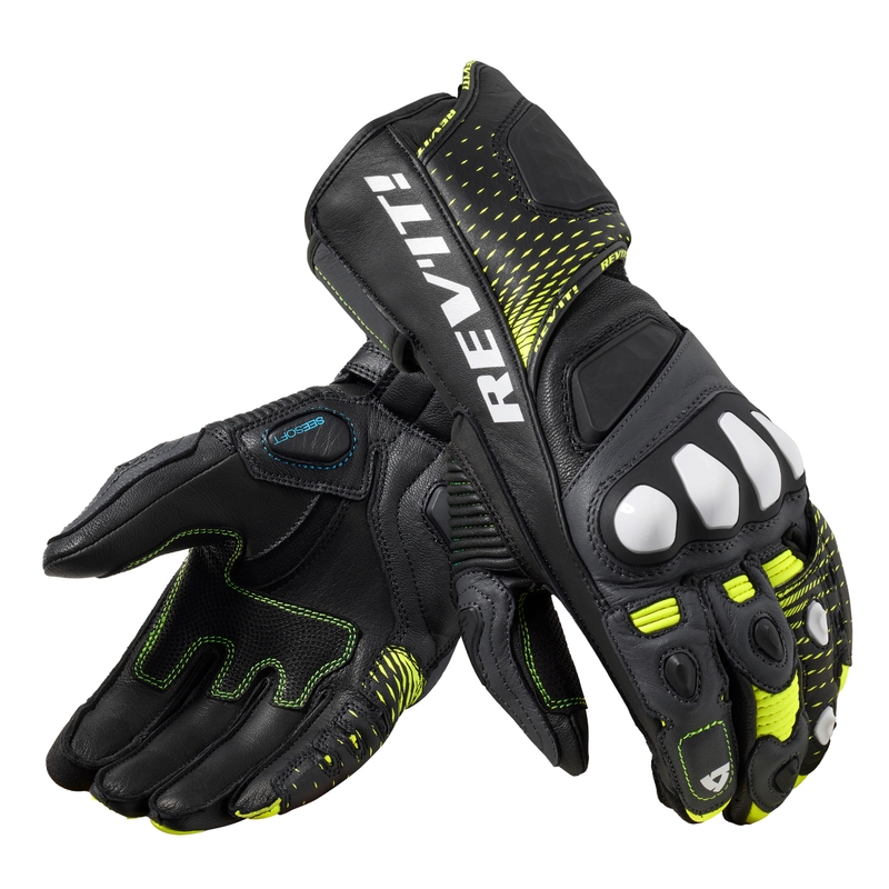 Rękawice motocyklowe Revit Control czarno-fluo żółte