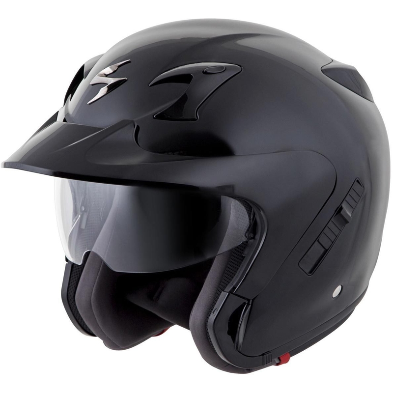 Otwarty kask motocyklowy Scorpion EXO-220 czarny matowy wyprzedaż