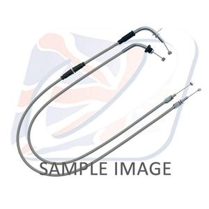 Throttle cables (pair) Venhill K02-4-108-GY featherlight grey