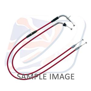 Throttle cables (pair) Venhill K02-4-108-RD featherlight red
