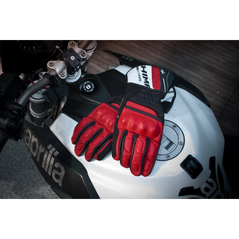 Rękawice motocyklowe Shima STX czerwone wyprzedaż
