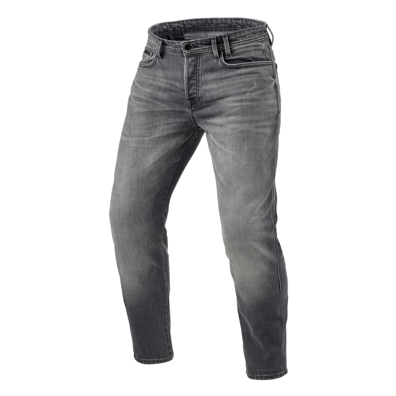 Przycięte dżinsy motocyklowe Revit Ortes TF Medium Grey