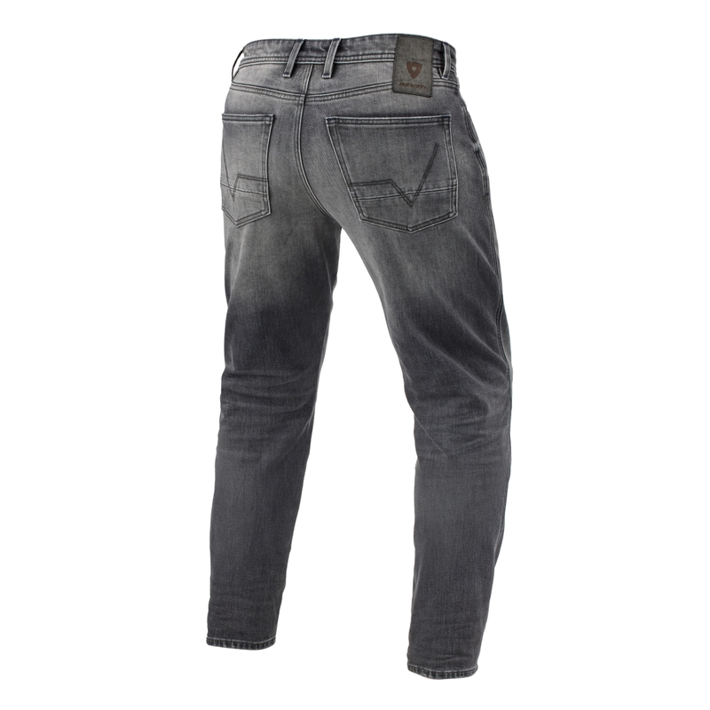 Przycięte dżinsy motocyklowe Revit Ortes TF Medium Grey