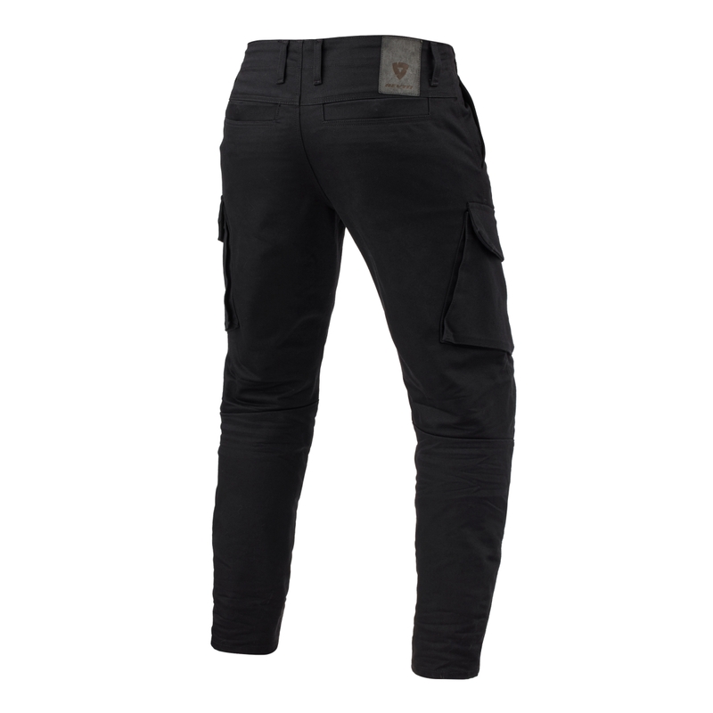 Przycięte dżinsy motocyklowe Revit Cargo 2 TF Black
