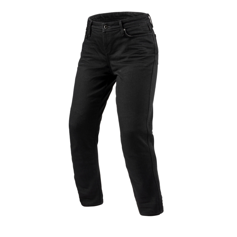 Damskie jeansy motocyklowe Revit Violet BF czarne