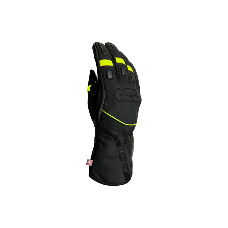 Rękawice motocyklowe SEVENTY DEGREES SD-T7 black-fluo yellow