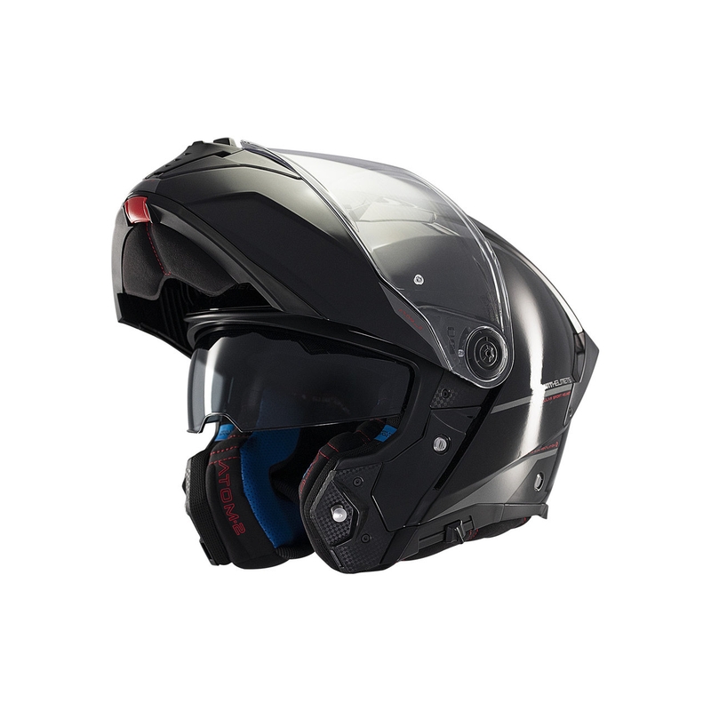 Kask motocyklowy MT ATOM 2 SV SOLID A1 czarny błyszczący