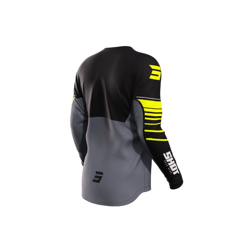 Dziecięca koszulka motocrossowa Shot Peak fluo żółta wyprzedaż