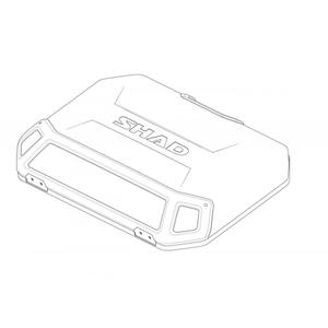 Aluminium cover SHAD 203163RB (for TERRA cases) black