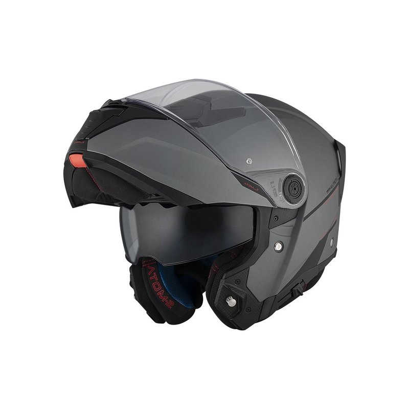 Kask motocyklowy MT ATOM 2 SV SOLID A2 szary matowy