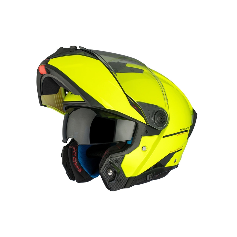Kask motocyklowy MT ATOM 2 SV SOLID A3 fluo żółty błyszczący