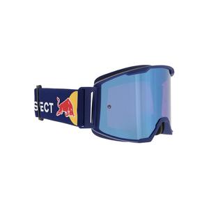 Gogle motocrossowe Red Bull Spect STRIVE S ciemnoniebieskie z niebieskimi soczewkami