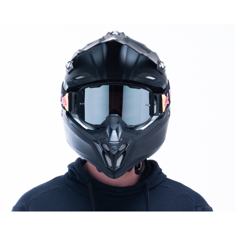 Gogle motocrossowe Red Bull Spect STRIVE S czarne z przyciemnianymi szybkami