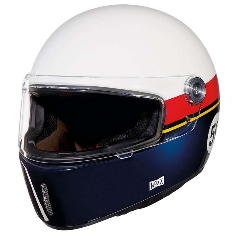 Integralny kask motocyklowy Nexx X.G100R biało-czerwono-niebieski wyprzedaż