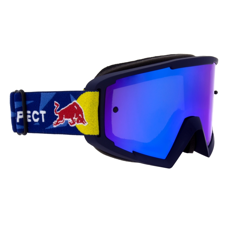 Gogle motocrossowe Red Bull Spect WHIP niebieskie z niebieskimi soczewkami