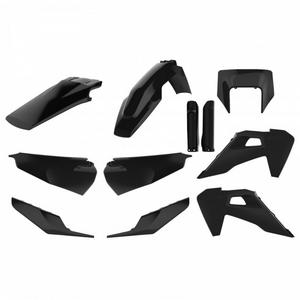 Plastic body kit POLISPORT 91125 enduro Black