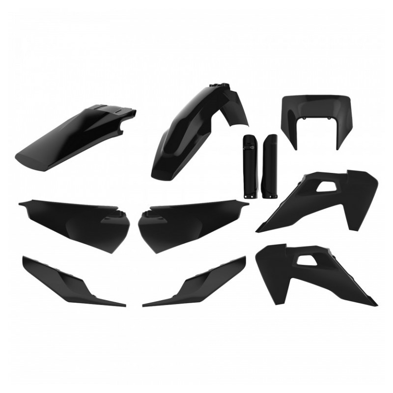 Plastic body kit POLISPORT enduro Black