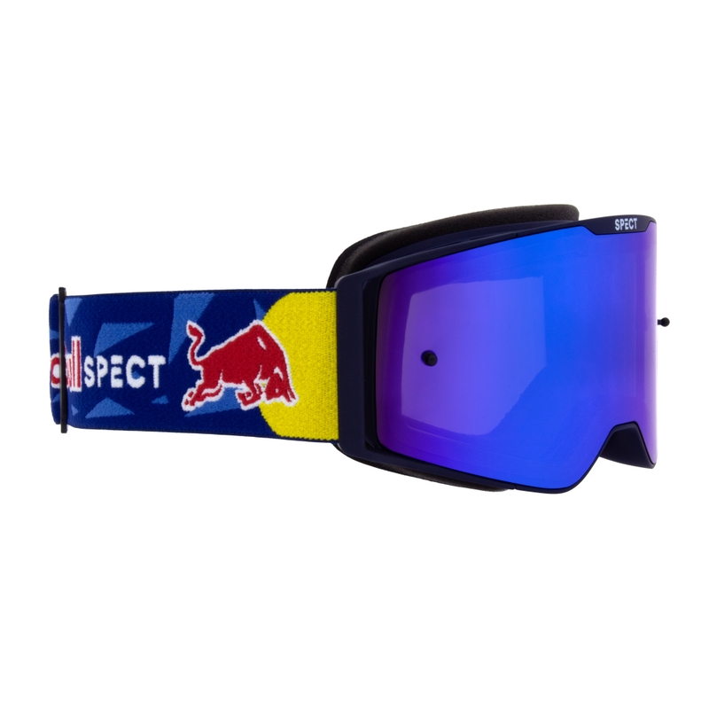 Gogle motocrossowe Red Bull Spect TORP niebieskie z niebieskimi soczewkami