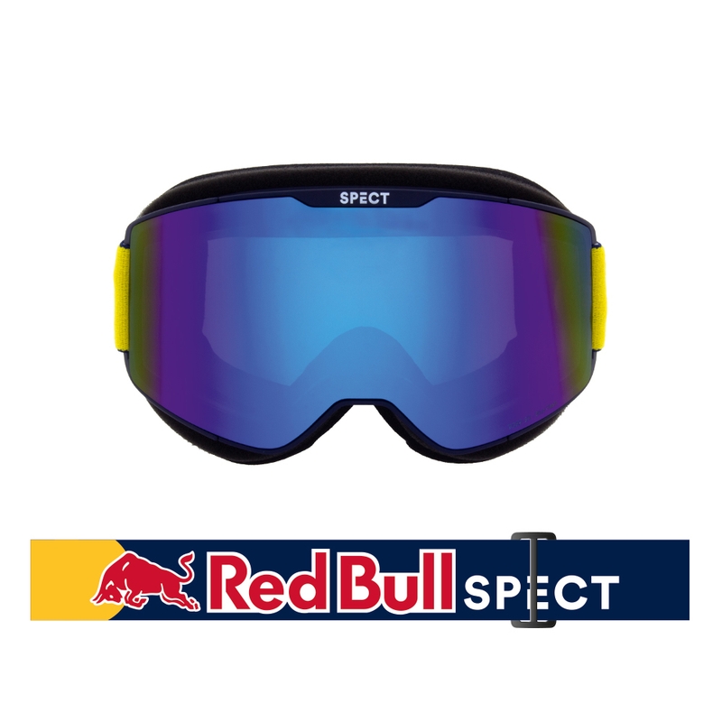 Gogle motocrossowe snowcross Red Bull Spect TORP niebieskie z niebieskimi soczewkami