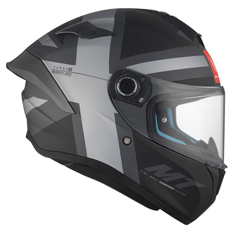 Integrální helma na motorku MT TARGO S BRITAIN C2 matná černo-šedá