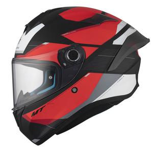Integrální helma na motorku MT TARGO S KAY B5 matná černo-červeno-bílá