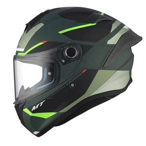 Integrální helma na motorku MT TARGO S KAY C6 matná černo-zelená