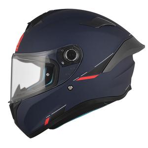 Integrální helma na motorku MT TARGO S SOLID A7 matná modrá