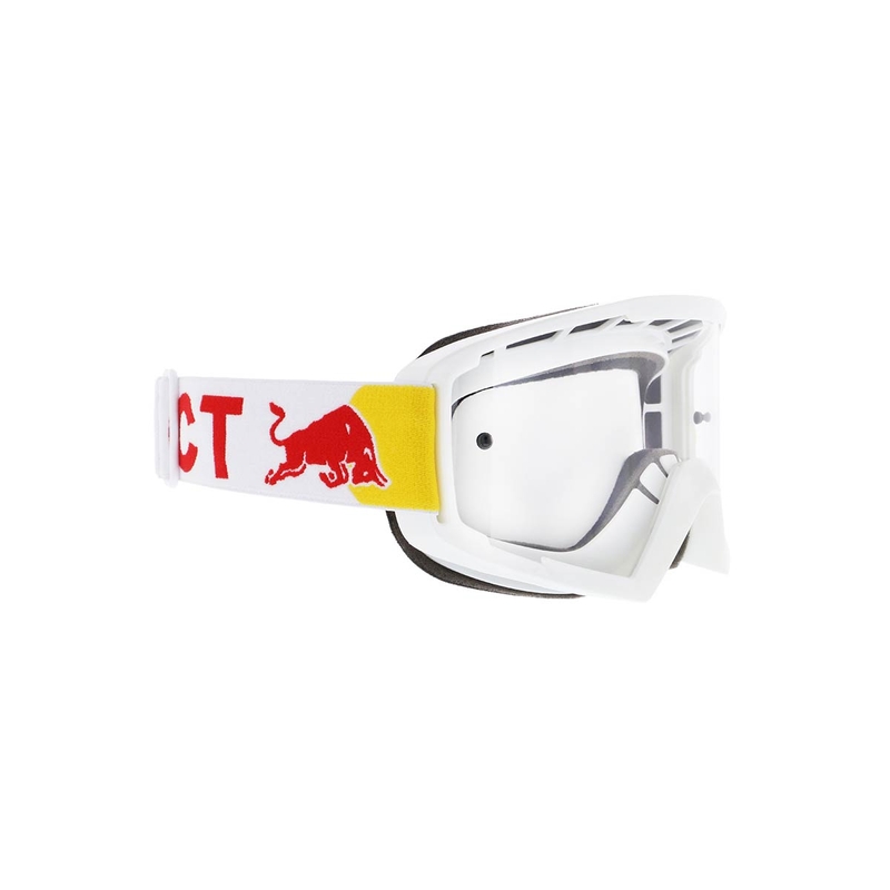 Gogle motocrossowe Red Bull Spect WHIP białe z przezroczystymi soczewkami