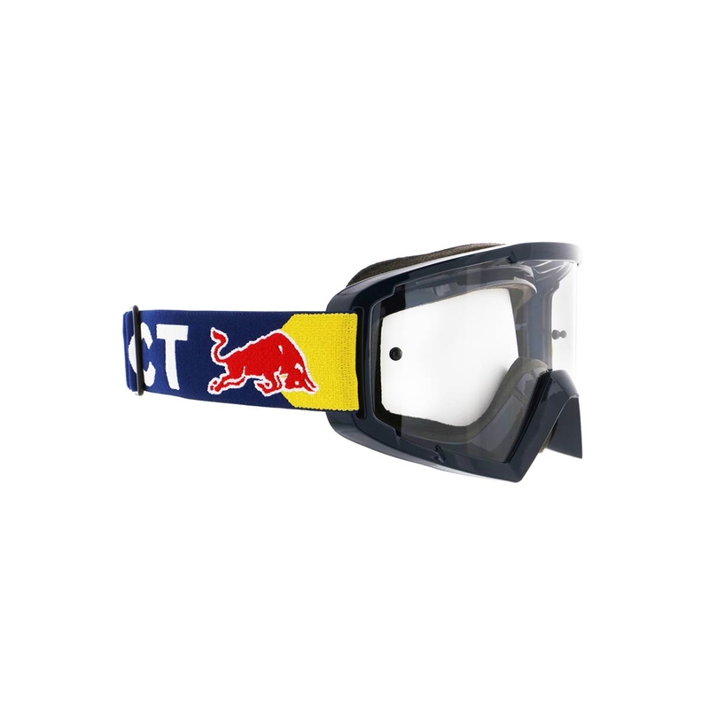 Gogle motocrossowe Red Bull Spect WHIP ciemnoniebieskie z przezroczystymi soczewkami