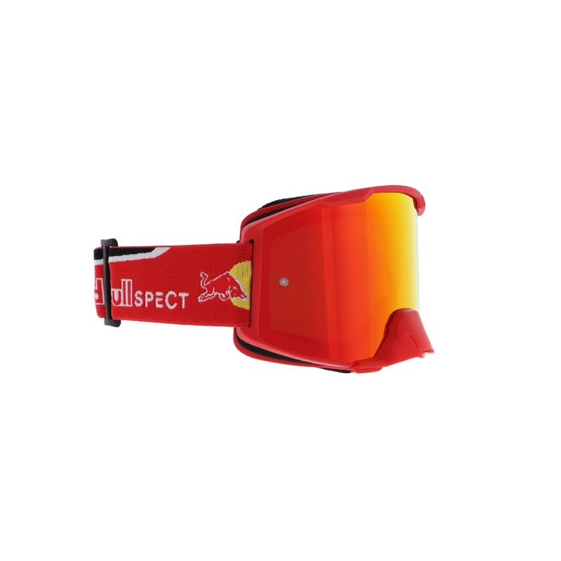Gogle motocrossowe Red Bull Spect STRIVE S czerwone z czerwonymi soczewkami