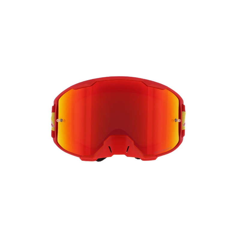 Gogle motocrossowe Red Bull Spect STRIVE S czerwone z czerwonymi soczewkami