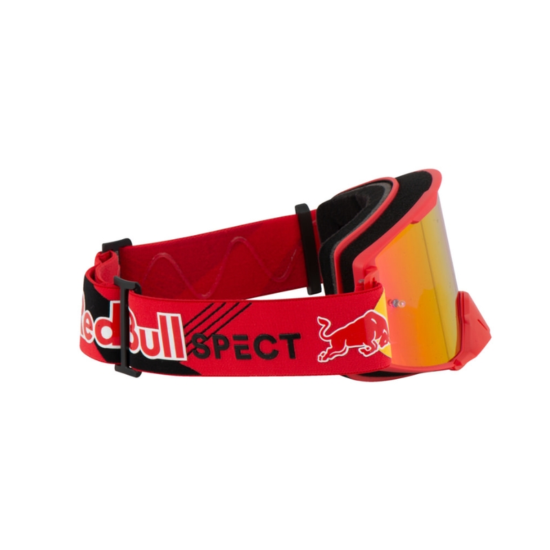 Gogle motocrossowe Red Bull Spect STRIVE S czerwone z czerwonymi soczewkami