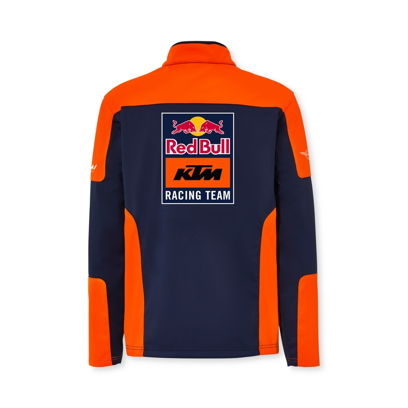 Kurtka softshell KTM Replica Team niebiesko-pomarańczowa