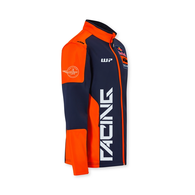 Kurtka softshell KTM Replica Team niebiesko-pomarańczowa