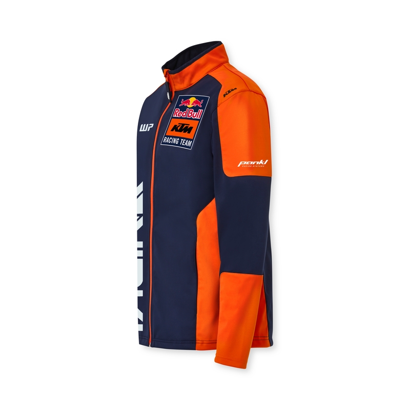 Kurtka softshell KTM Replica Team niebiesko-pomarańczowa