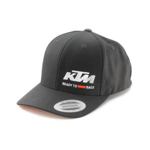 Czarna czapka wyścigowa KTM