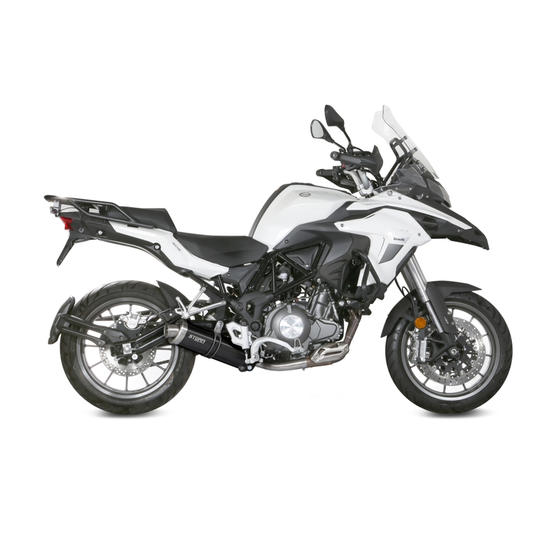 Silencer STORM OVAL Steel black for BENELLI TRK 502 2017-2025