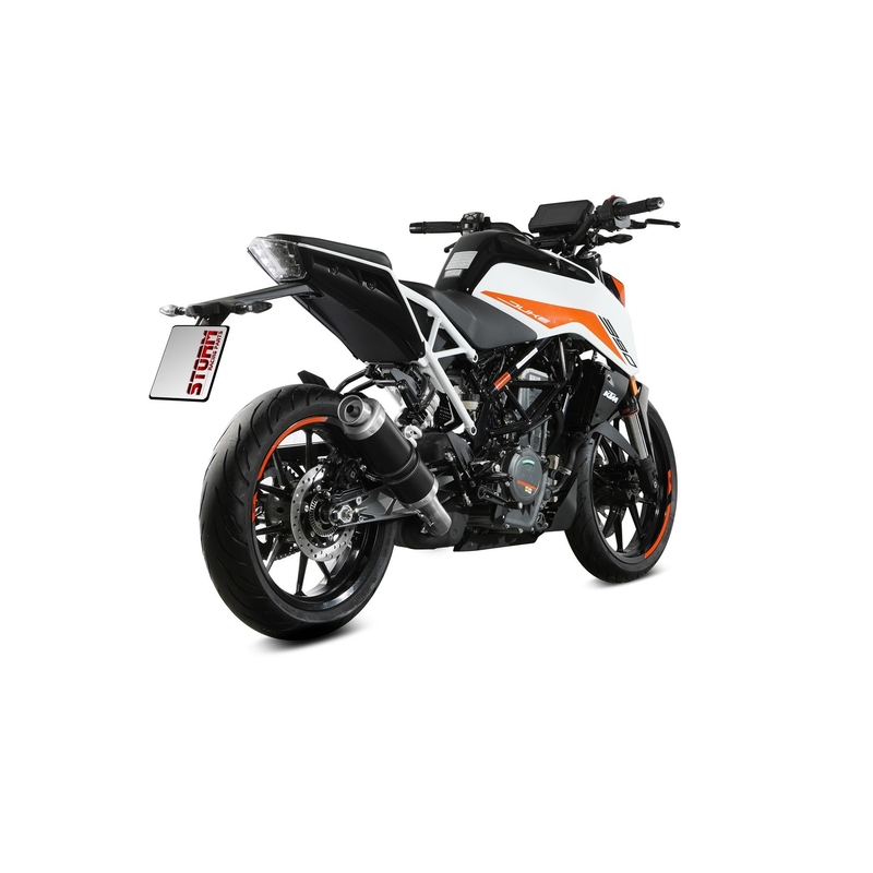 Silencer STORM GP Black for KTM Duke 390 2021-2023, KTM Duke 125 2021-2023