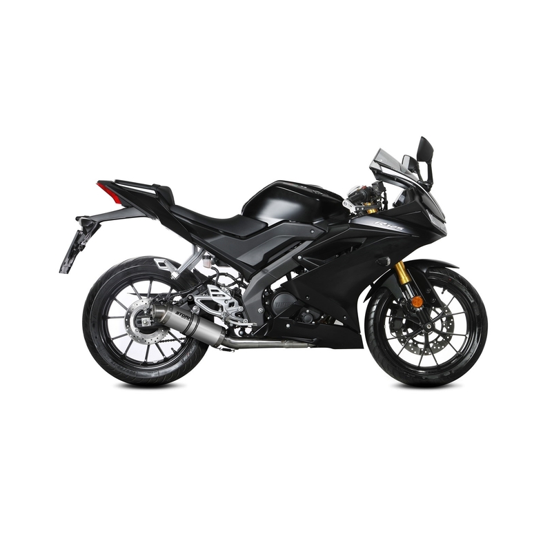 Full exhaust system 1x1 STORM GP Stainless Steel for YAMAHA YZF-R 125 2019-2024, YAMAHA MT 125 2020-2024