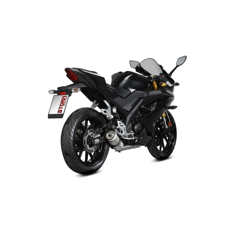 Full exhaust system 1x1 STORM GP Stainless Steel for YAMAHA YZF-R 125 2019-2024, YAMAHA MT 125 2020-2024