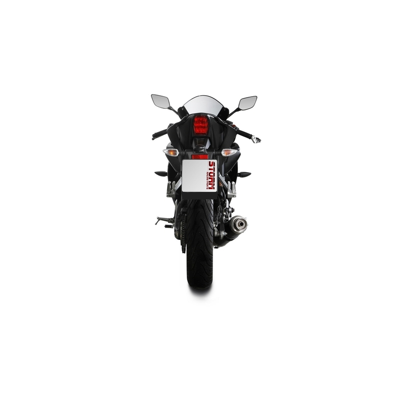 Full exhaust system 1x1 STORM GP Black for YAMAHA YZF-R 125 2019-2024, YAMAHA MT 125 2020-2026