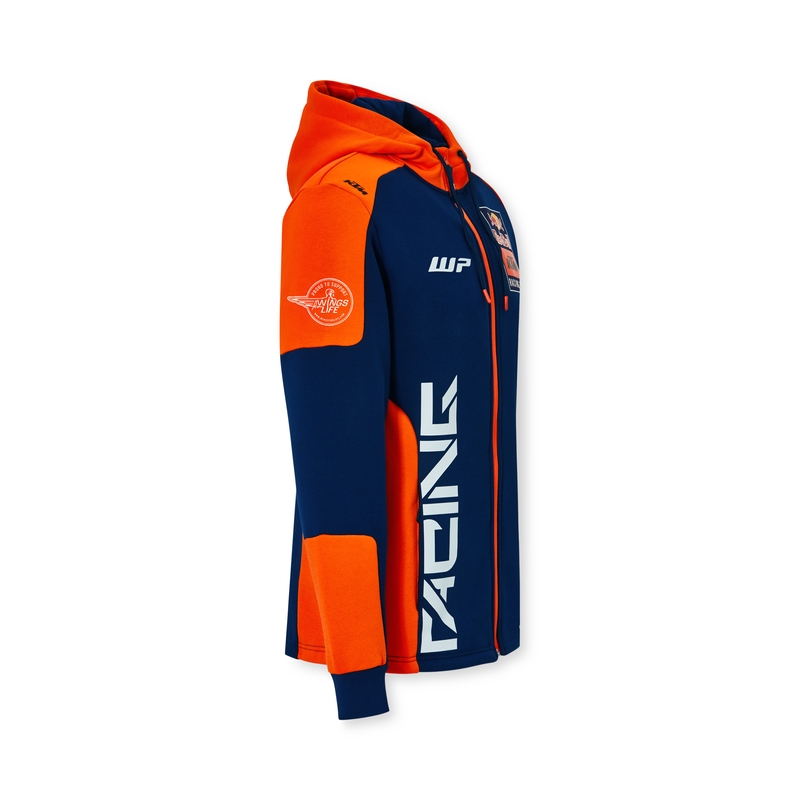 Bluza z kapturem KTM Replica Team niebiesko-pomarańczowa