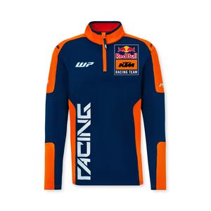 Replika bluzy KTM Team z zamkiem błyskawicznym w kolorze niebieskim i pomarańczowym