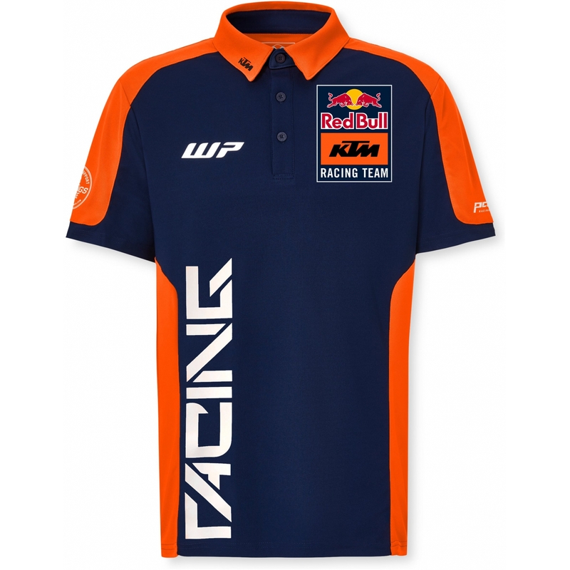 Koszulka polo KTM Replica Team niebiesko-pomarańczowa wyprzedaż