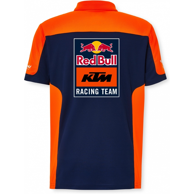 Koszulka polo KTM Replica Team niebiesko-pomarańczowa wyprzedaż