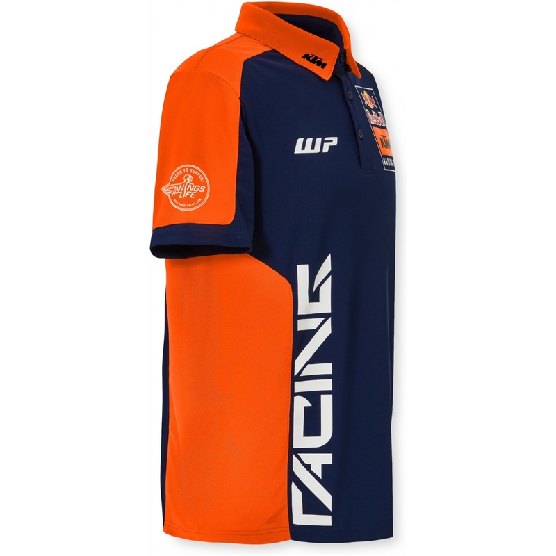 Koszulka polo KTM Replica Team niebiesko-pomarańczowa wyprzedaż