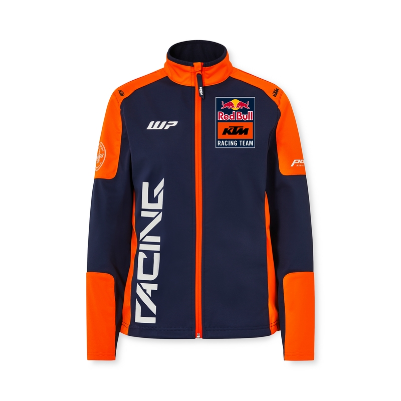 Damska kurtka softshell KTM Replica Team niebiesko-pomarańczowa