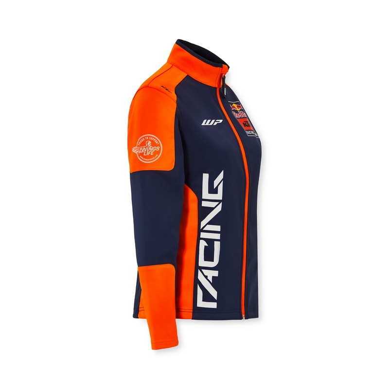 Damska kurtka softshell KTM Replica Team niebiesko-pomarańczowa