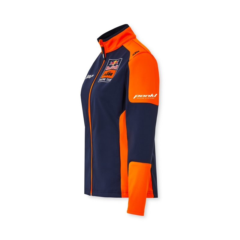 Damska kurtka softshell KTM Replica Team niebiesko-pomarańczowa